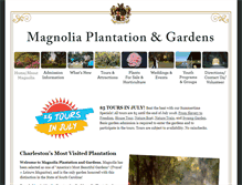 Tablet Screenshot of magnoliaplantation.com